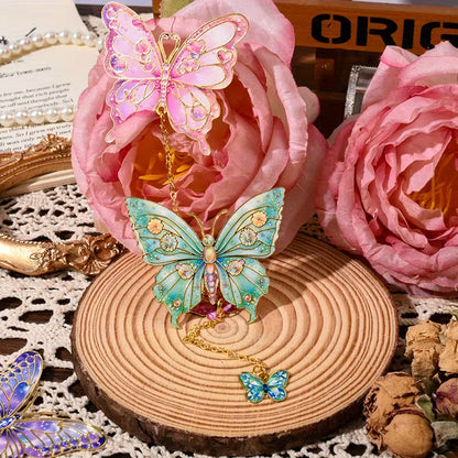 Beautiful Butterfly Design Bookmark with Chain Pendant