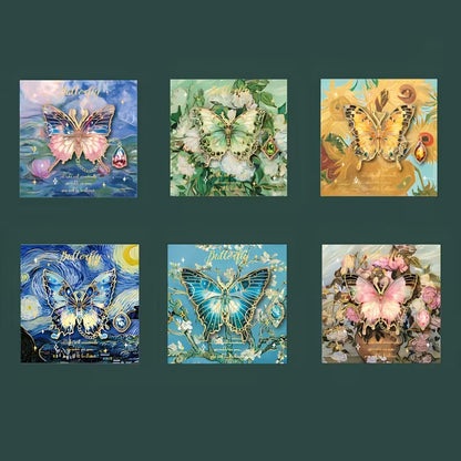 Butterfly Design Gold Bookmark with Chain Pendant