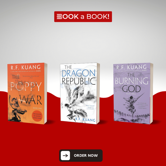 The Poppy War Series by R.F Kuang (The Poppy War, The Dragon Republic, The Burning God)(Set of 3 Books) (Limited Edition)
