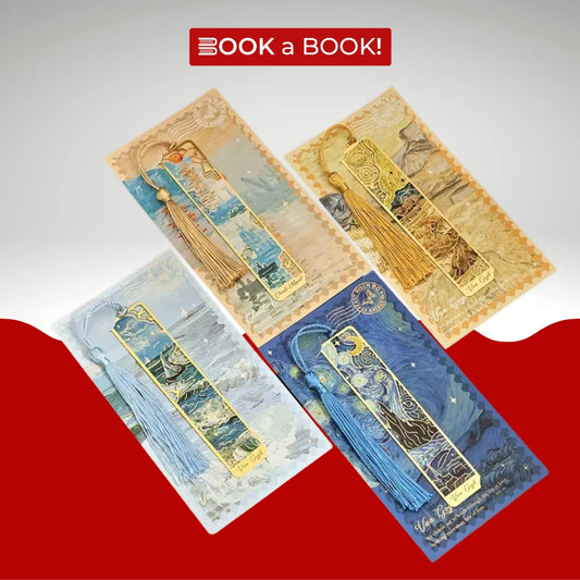 Famous Paintings Metal Bookmark with Ribbon