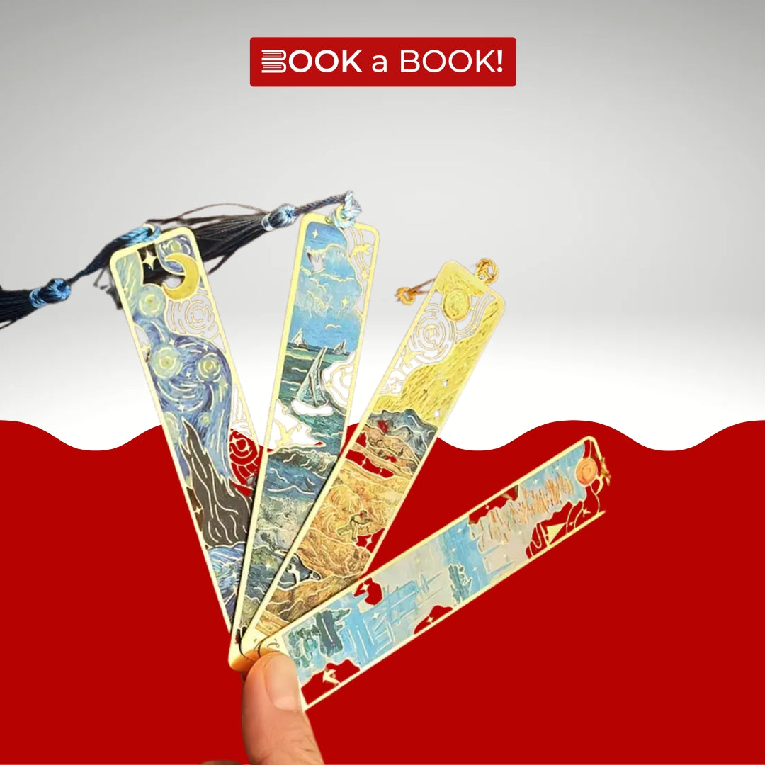 Famous Paintings Metal Bookmark with Ribbon