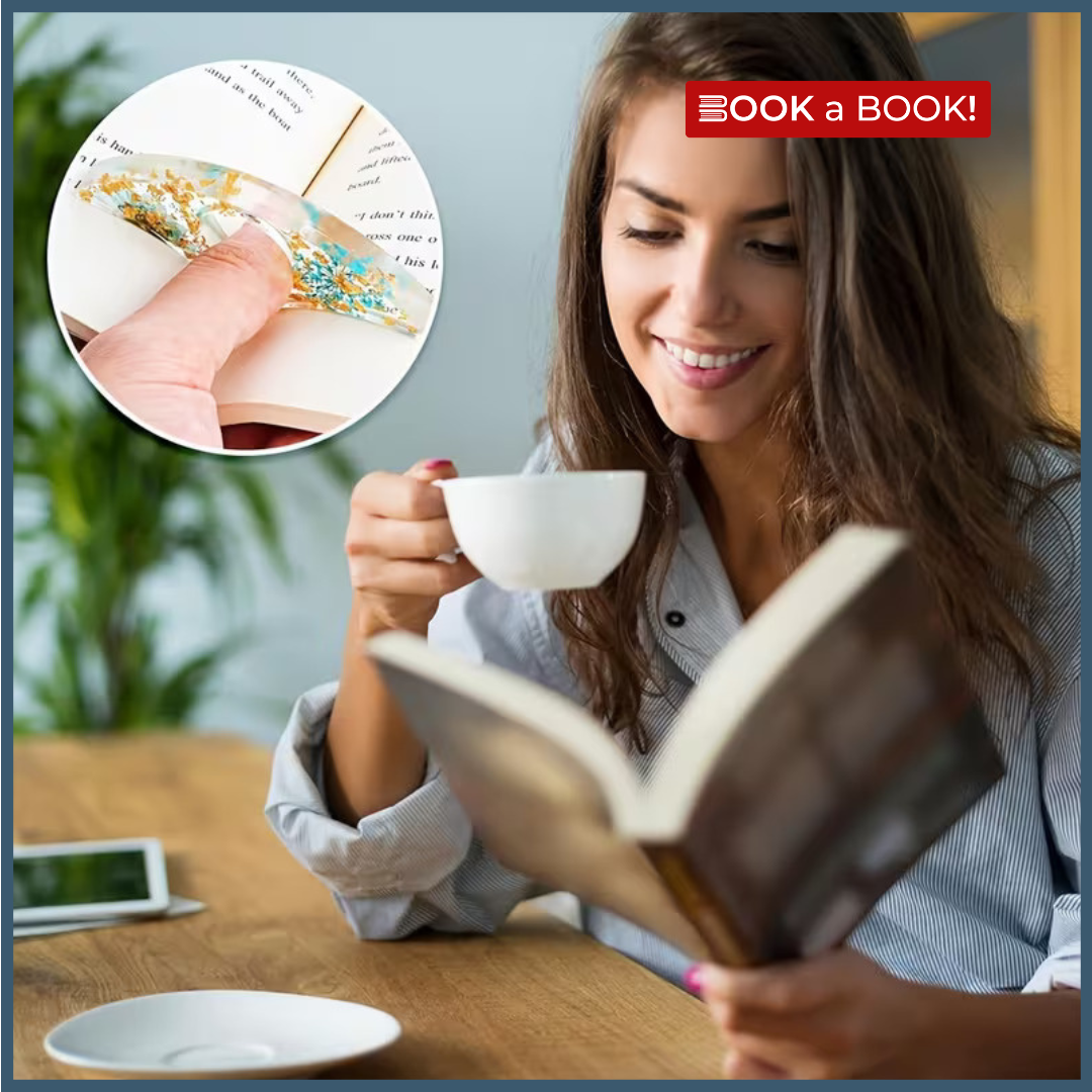 Set of Acrylic Bookmark and Book Holder