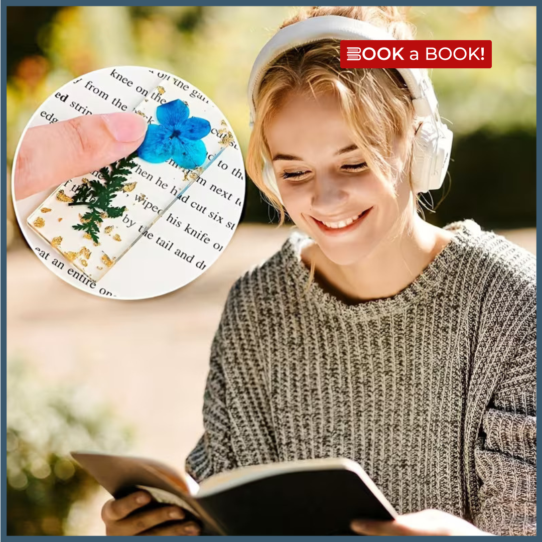 Set of Acrylic Bookmark and Book Holder