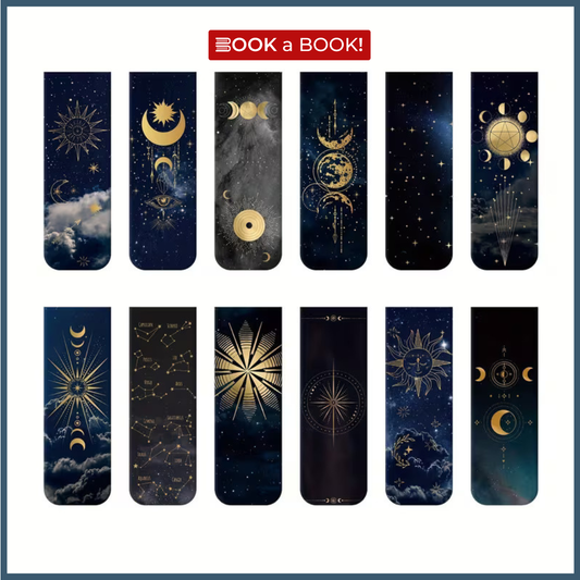 Magnetic Bookmarks (Celestial, Galaxy, Moon, Sun, Star)