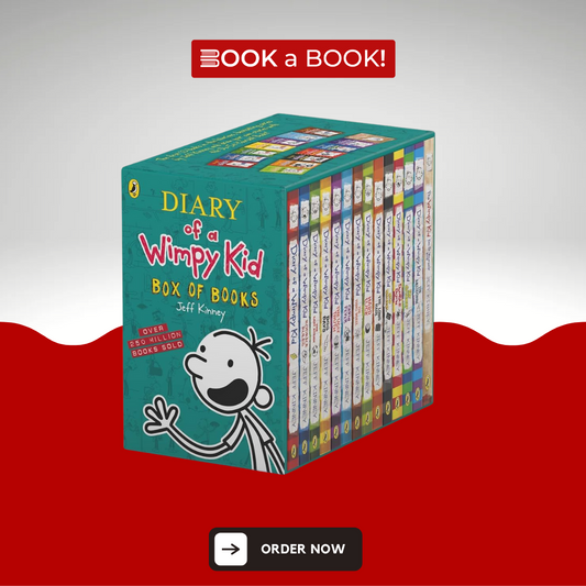 Set of Diary of a Wimpy Kid (14 Books Set with Box) by Jeff Kinney (Original Imported Set)