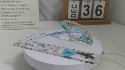 Set of Acrylic Bookmark and Book Holder