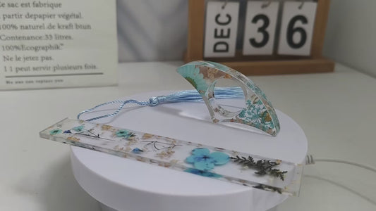 Set of Acrylic Bookmark and Book Holder