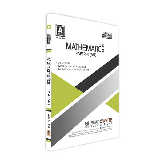 Cambridge Mathematics A-Level Paper-4 (M1) Topical Past Papers By Editorial Board - Book A Book