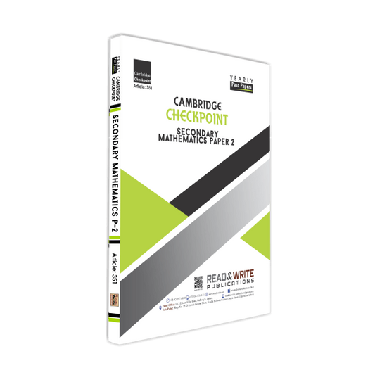 Cambridge Checkpoint Secondary Mathematics Paper-2 (Yearly) by Editorial Board - Book A Book