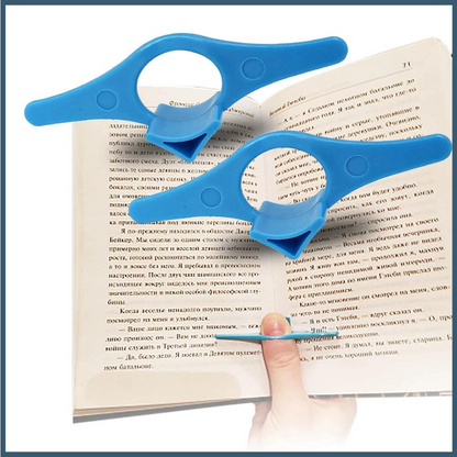 Book Holder - Book Pages Holder with One Hand Clip