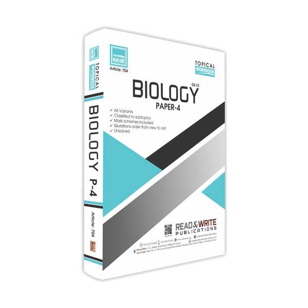 Cambridge Biology IGCSE P-4 Topical Workbook By Ms. Saiqa - Book A Book