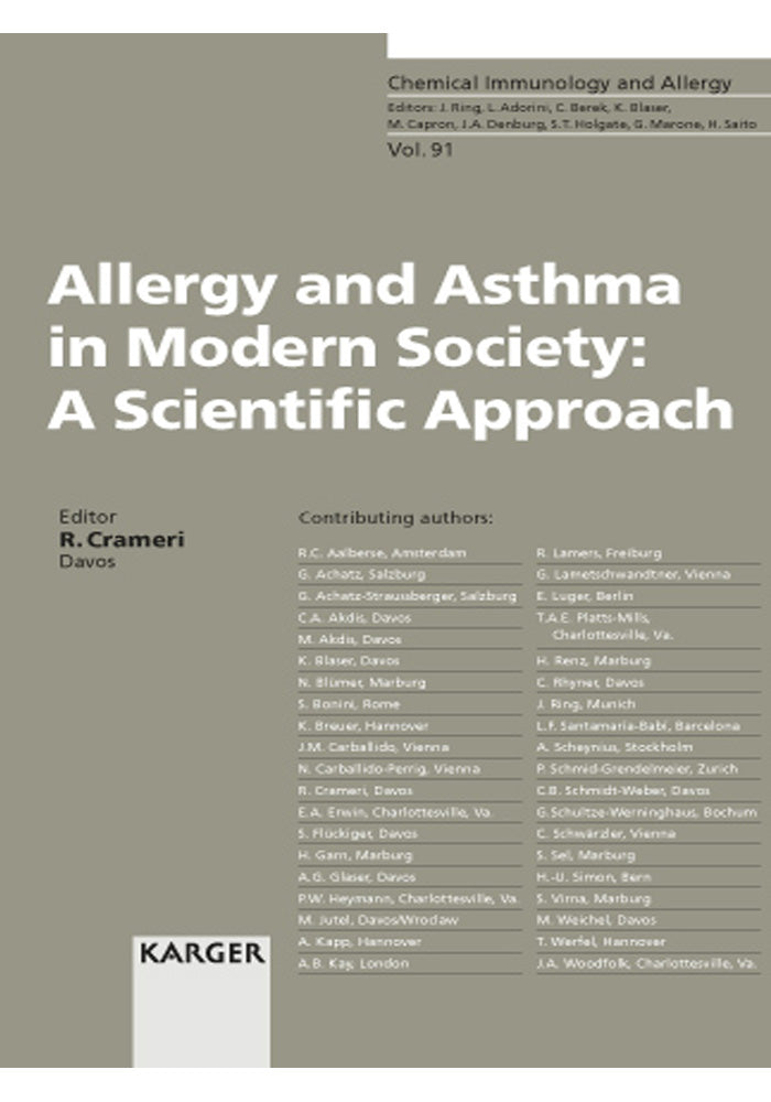 Allergy And Asthma in Modern Society A Scientific Approach