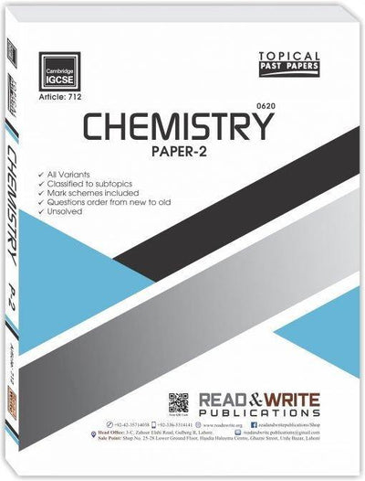Cambridge Chemistry IGCSE Paper 2 Topical Past Papers By Editorial Board - Book A Book
