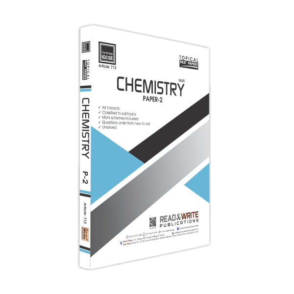 Cambridge Chemistry IGCSE Paper 2 Topical Past Papers By Editorial Board - Book A Book