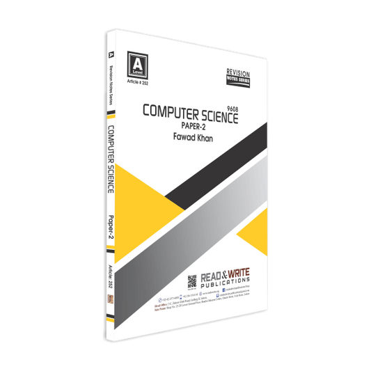 Cambridge Computer Science A-Level Paper-2 Revision Notes Series By Fawad Khan - Book A Book