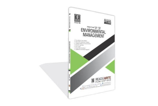 Cambridge Environmental Management Revision Notes Series By Miss Faiza Zafar Khan - Book A Book