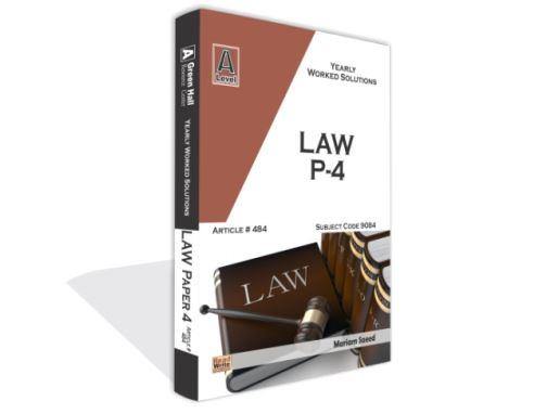 Cambridge Law A-Level Paper-4 Yearly Worked Solutions By Mariam Saeed - Book A Book