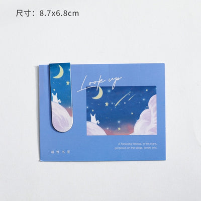 Magnetic Bookmark with Sun, Moon and Star Designs