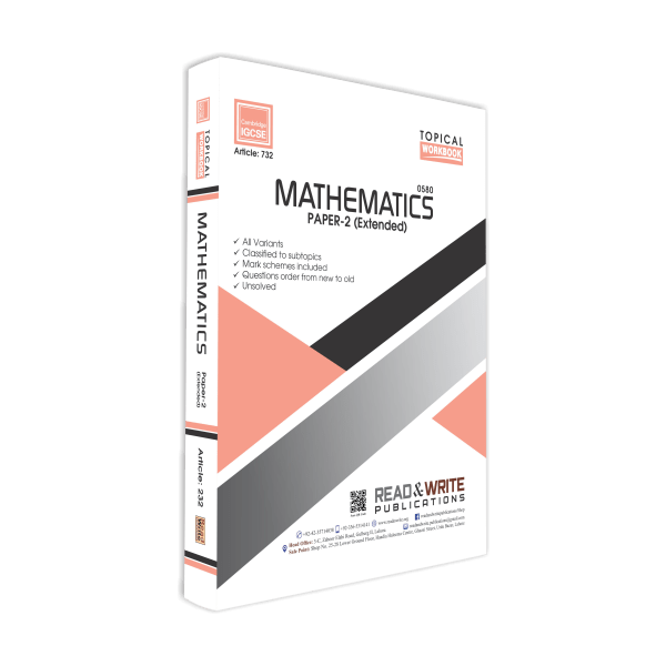 Cambridge Mathematics IGCSE Paper-2 Extended Topical Workbook By Edito