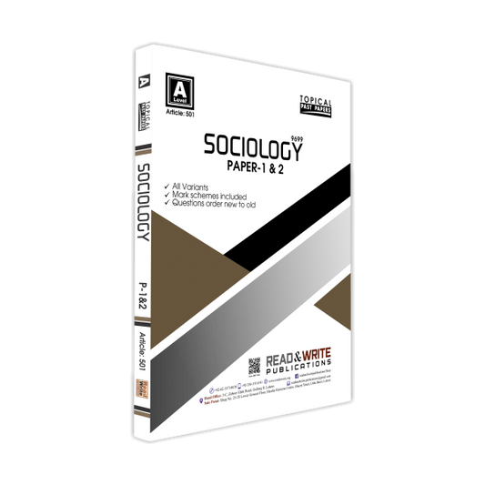 Cambridge Sociology A Level Paper 1 & 2 Topical Past Papers By Editorial Board - Book A Book